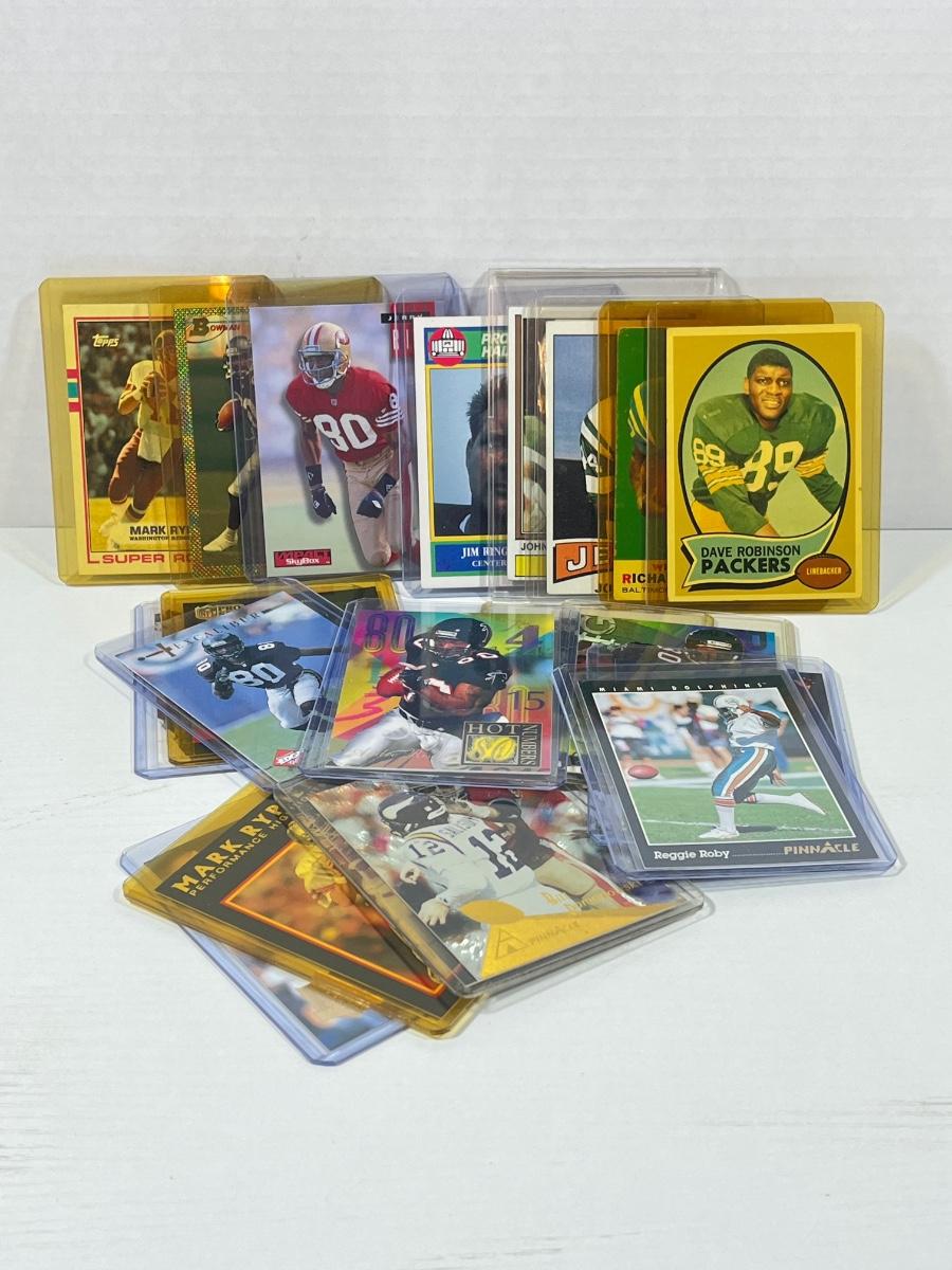 LOT 249: Mixed NFL Footbal Card Lot - John Riggins, Jerry Rice, Andre ...