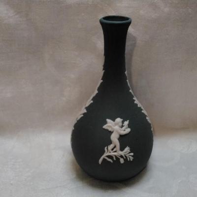 Wedgwood Grey Jasperware bud vase