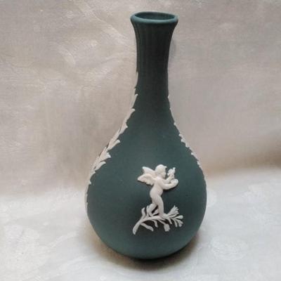 Wedgwood Grey Jasperware bud vase