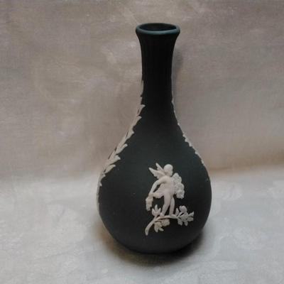 Wedgwood Grey Jasperware bud vase
