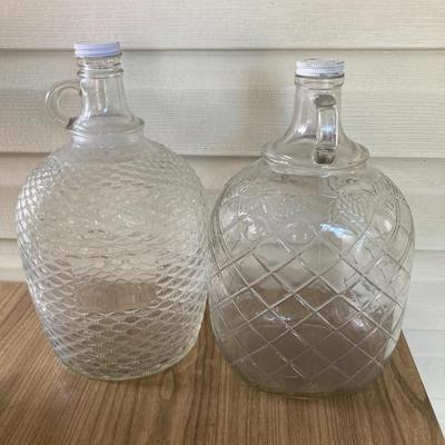 2 glass Growlers