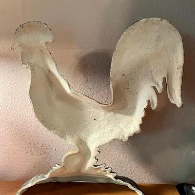 Cast iron rooster door stop