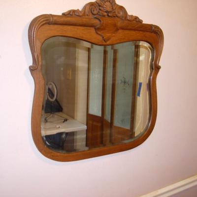 Antique Walnut Mirror