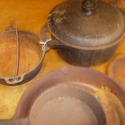 Cast Iron Cookware Lot