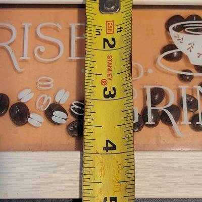 Rise and Grind Hanging Sign