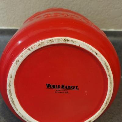 World Market Utensils Ceramic Jar