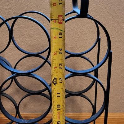 Vintage Wrought Iron Wine Rack