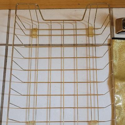 Vintage Stapler, Bank Bag and Wire Paper Tray