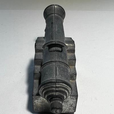 Vintage J.R. Callen MFG. Co. Cast Aluminum Toy Cap Gun Cannon - Maywood, IL