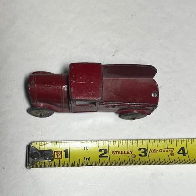 Vintage Red Truck Tow Car