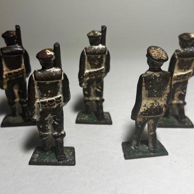 Lot of 5 Grey Stone Soldiers