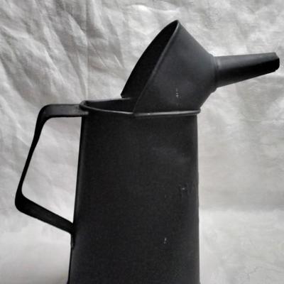 Antique Half Gallon Watering Can Hand Painted