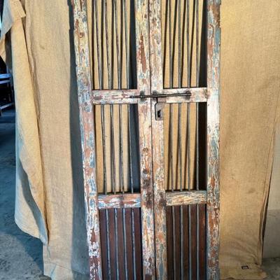 Antique Wood and Iron Door