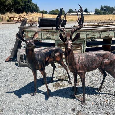 Cast Aluminum Deer