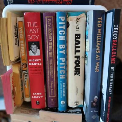 BASEBALL BOOKS MICKY MANTLE, BALL FOUR, SUMMER OF 49' AND OTHERS