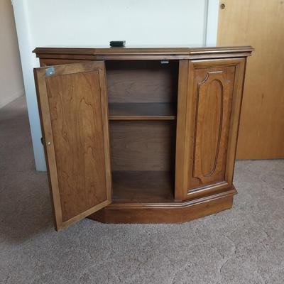 CUTE WOODEN STORAGE CABINET WITH SHELF
