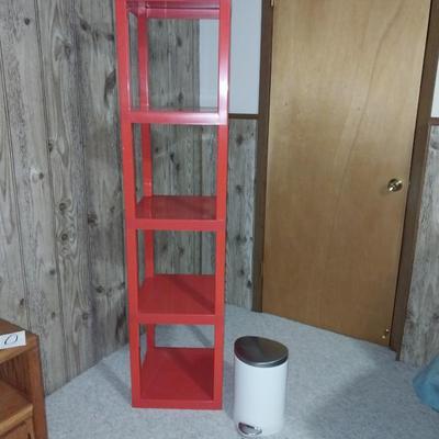STACKABLE SHELVING AND SMALL WASTECAN