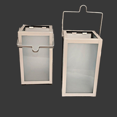 2 Room Essentials Decorative Gray Lanterns #1