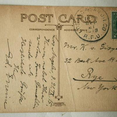 8 Old Postcards from the early 1900's