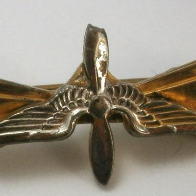 WWII Era Sterling Silver Air Corps Pin