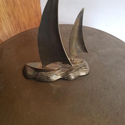 Brass sail boats