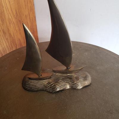 Brass sail boats