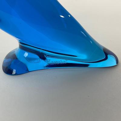 -9- BACCARAT | Blue Marked & Signed Parrot