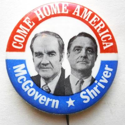 Vintage McGovern - Shriver Pinback