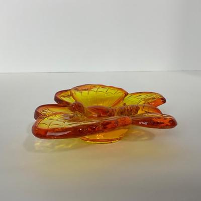 -15- VIKING | Persimmon Amberina Butterfly Dish