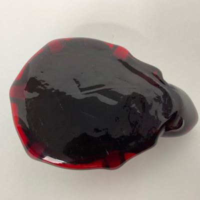 -17- UNMARKED | Ruby Red Turtle Paperweight
