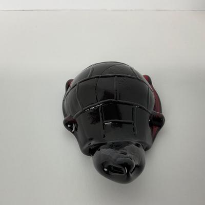 -17- UNMARKED | Ruby Red Turtle Paperweight
