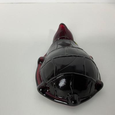 -17- UNMARKED | Ruby Red Turtle Paperweight