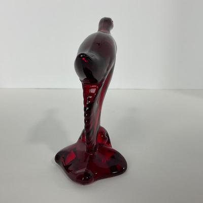 -20- HEISEY | By Dalzell Ruby Red Mallards Marked | Set Of Three