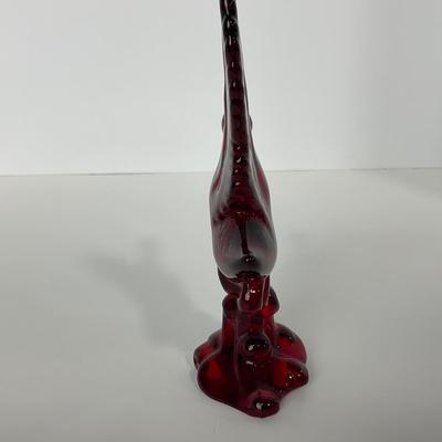 -20- HEISEY | By Dalzell Ruby Red Mallards Marked | Set Of Three