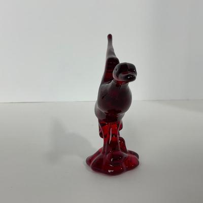 -20- HEISEY | By Dalzell Ruby Red Mallards Marked | Set Of Three