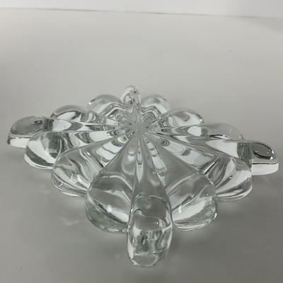 -29- HEISEY | Lidded Clear Crystal Trinket Dish