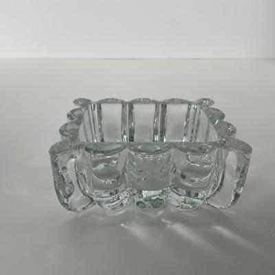 -29- HEISEY | Lidded Clear Crystal Trinket Dish
