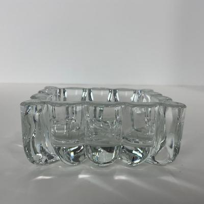 -29- HEISEY | Lidded Clear Crystal Trinket Dish