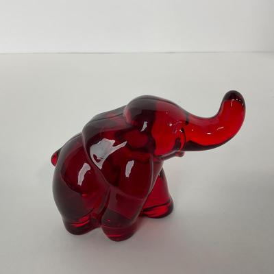 -32- FENTON | Mosser Ruby Red Elephant