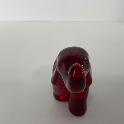 -32- FENTON | Mosser Ruby Red Elephant