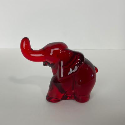 -32- FENTON | Mosser Ruby Red Elephant
