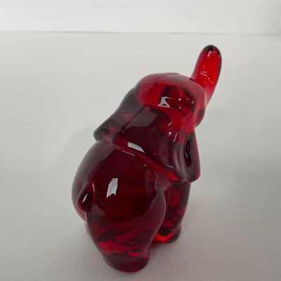 -32- FENTON | Mosser Ruby Red Elephant