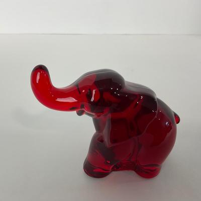 -32- FENTON | Mosser Ruby Red Elephant