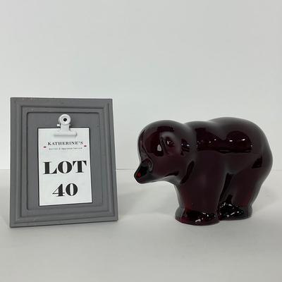 -40- VIKING | Marked Ruby Red Momma Bear