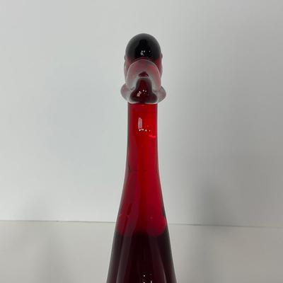 -42- VIKING | Mid Century Epic Ruby Red Duck | Curved Neck