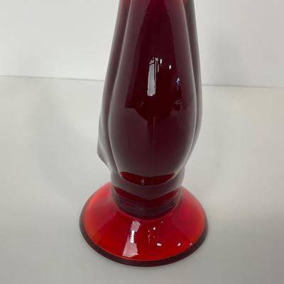 -42- VIKING | Mid Century Epic Ruby Red Duck | Curved Neck