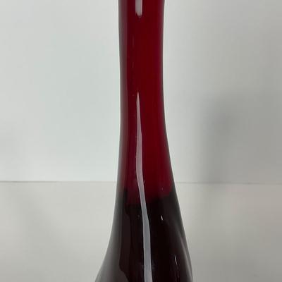 -43- VIKING | Mid Century Epic Ruby Red Duck | Stretched Neck