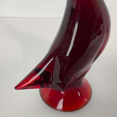 -43- VIKING | Mid Century Epic Ruby Red Duck | Stretched Neck