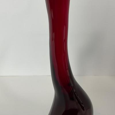 -43- VIKING | Mid Century Epic Ruby Red Duck | Stretched Neck