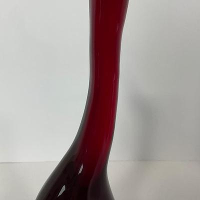-43- VIKING | Mid Century Epic Ruby Red Duck | Stretched Neck